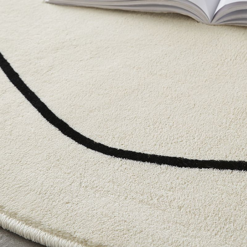 Contemporary Color Block Carpet Polyester Rug Stain Resistant Carpet for Home Decor