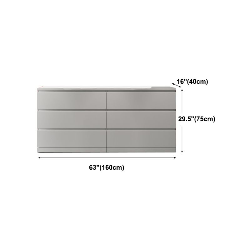 Artificial Wood Living Room Sideboard Cabinet Modern Buffet Server Cabinet with Drawer