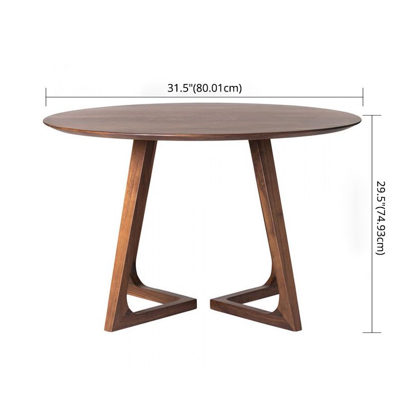 Modern Solid Wood Dining Room Set with Round Table Home Dining Table Furniture