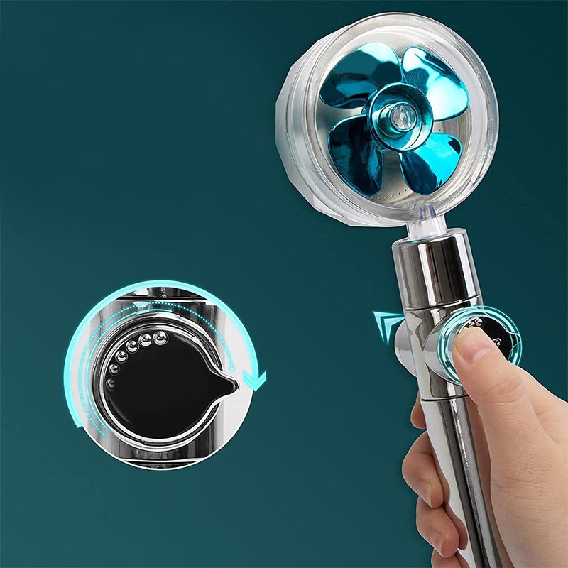 Handheld Shower Head Adjustable Water Flow Wall-Mount Hand Shower