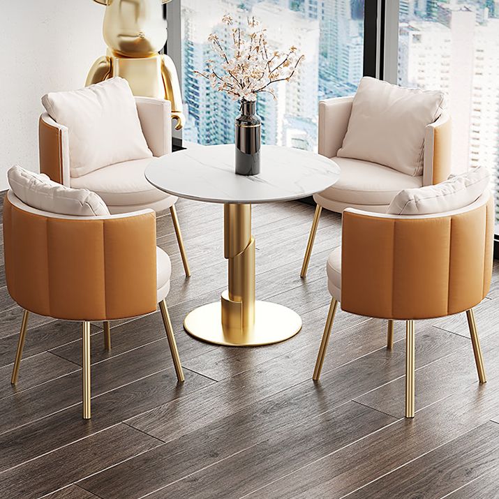 Glam 1/3/4/5 stukken Dinerset Witte Sintered Stone Eetting Table