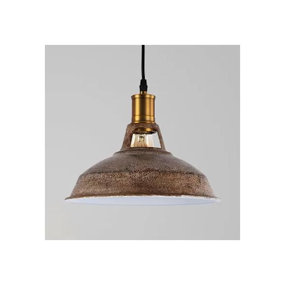 Rame rustico/beige/ruggine/grigio fienile illuminazione a sospensione in stile ferro da casa 1 ristorante leggero lampada a soffitto