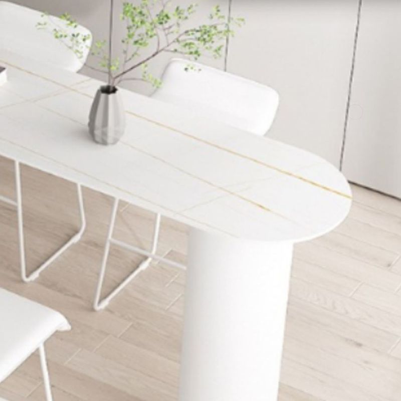 Free Form Stone Bar Dining Table Modern Bar Height Pub Table for  Living Room