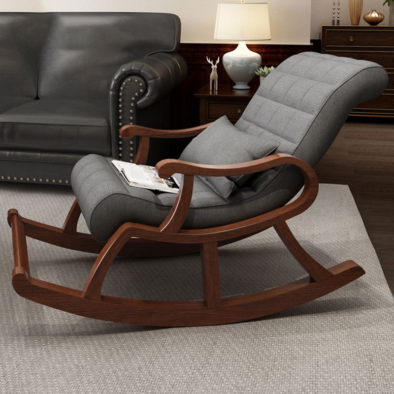 Mid-Century Recliner Chair Tufted Cushions Recliner Chair With A Lumbar Pillow