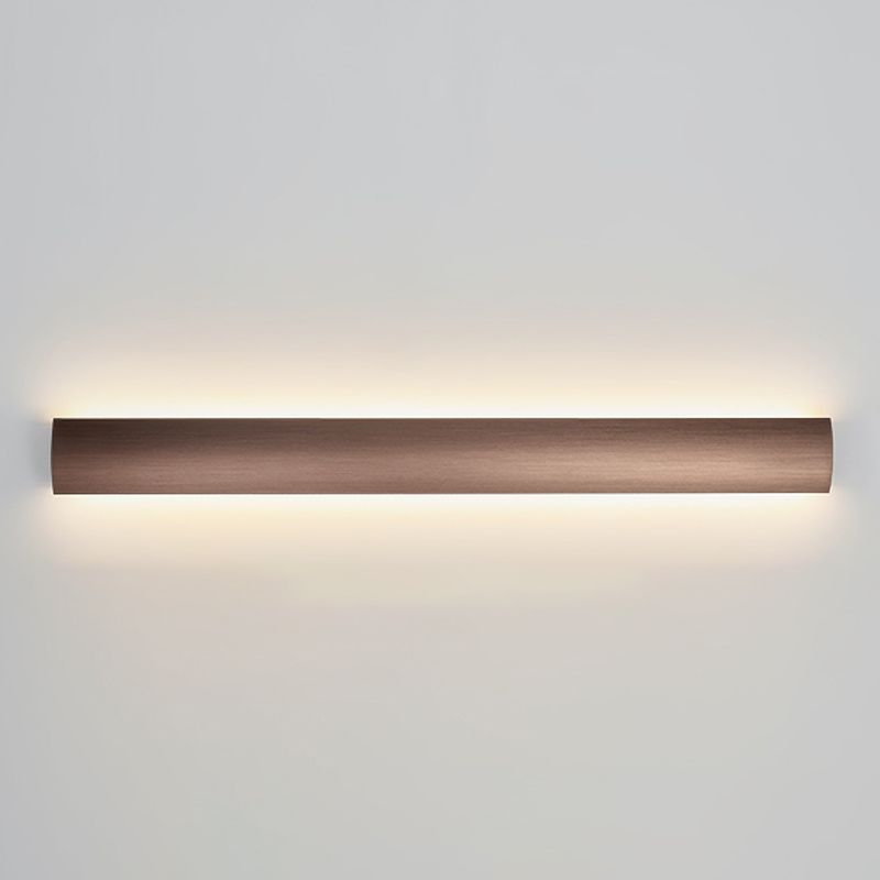 Metal Linear Shade Wall Sconce Modern Style 1-Light Wall Mount Lighting