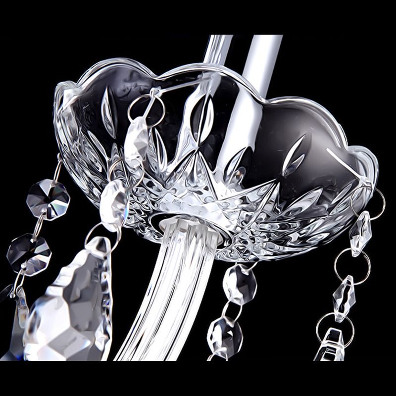 Lámpara de araña de velas iluminación de vidrio tradicional iluminación para restaurante