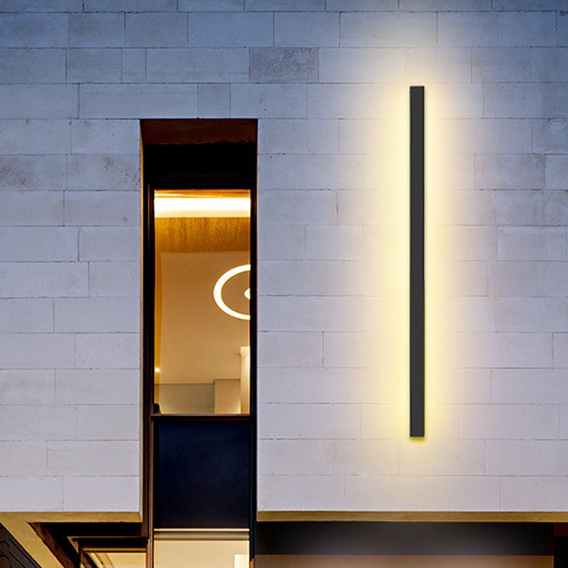 Moderner linearer Wandmontage -Metall -Metall -1 -leichter Wandmontagelampe
