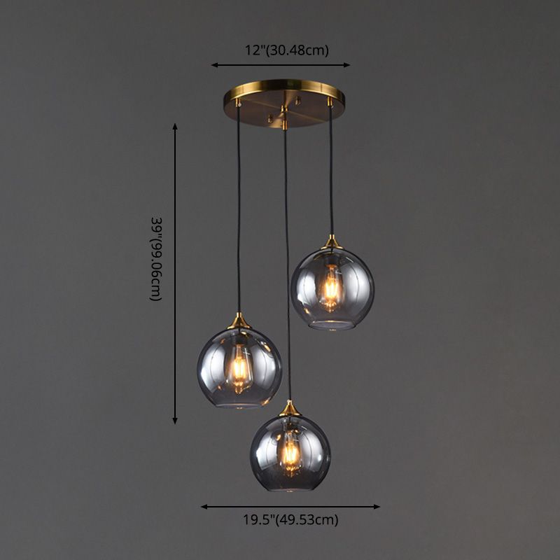 Funzione per illuminazione a sospensione a sospensione in stile moderno sala da pranzo in vetro luce a sospensione.