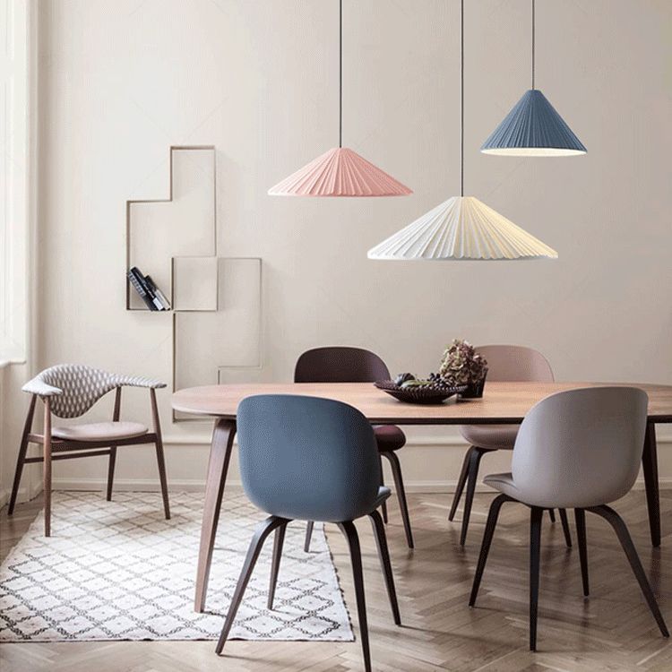 Umbrella Hanging Light Fixture Nordic Resin Pendant Lighting Fixture for Dinning Room