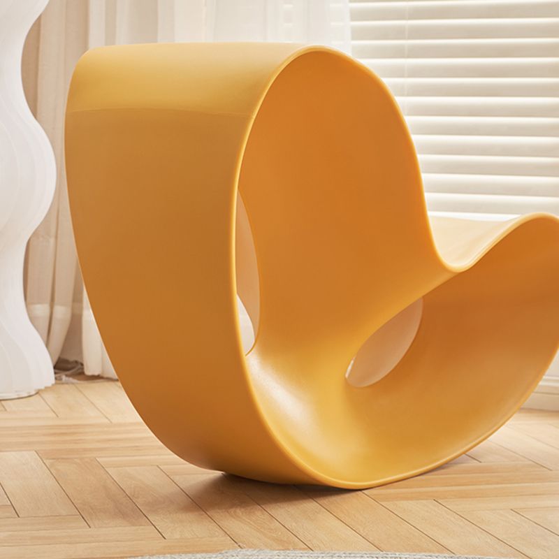 Modern Rocker Plastic Seat Belt Rocking Accent Chair for Living Room