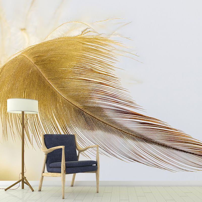 Feather Resistant Mural Wallpaper Environment Friendly Sleeping Room Wall Mural