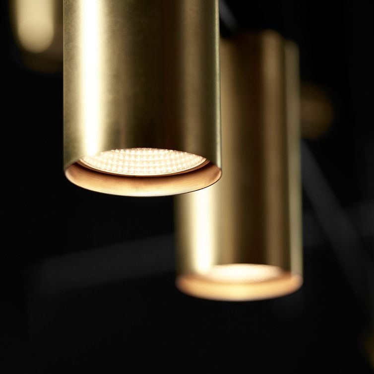 Lámpara de comedor de mesa de comedor simple nórdica lámpara colgante de comedor en oro