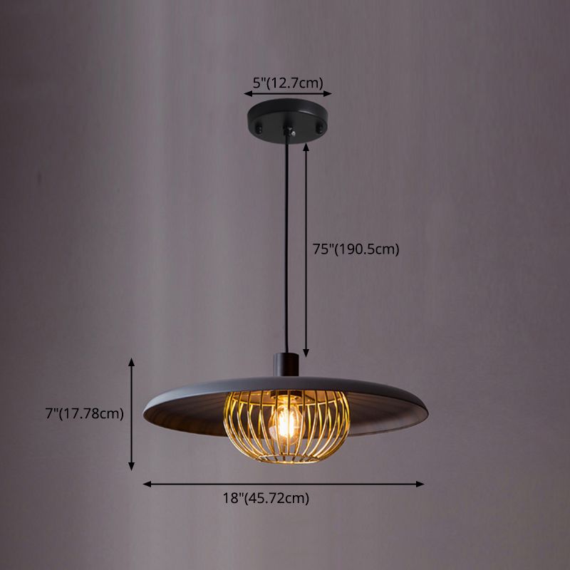 Metal Nordic Modern Modern suspension de plafond Light 1-Light Pendant Light for Dining Room