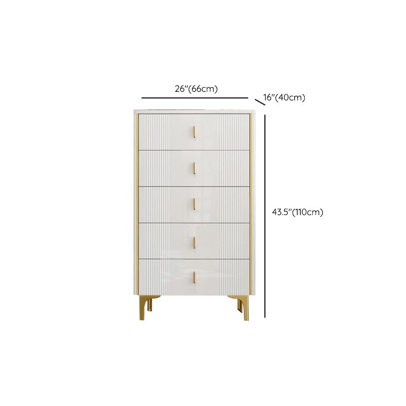 Classic Glam Storage Chest Manufactured Wood Dresser , 15.6 Inch Width