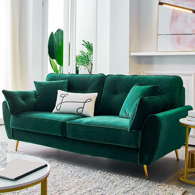 Contemporary Standard Flared Arm Sofa Convertible Sofa, 63.38" W x 35.82" D x 34.64" H