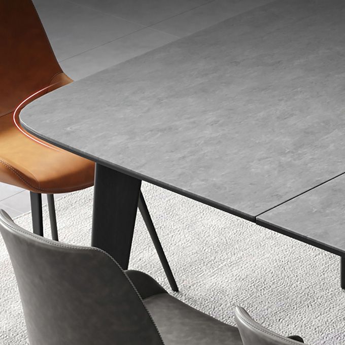 Rectangle Extendable Dining Table Modern Stone Dining Table for Dining Room