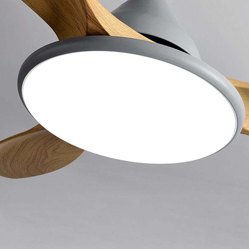 Unique Shape Metal Ceiling Fan Light Kids Style 1-Light Ceiling Fan Lamp for Living Room
