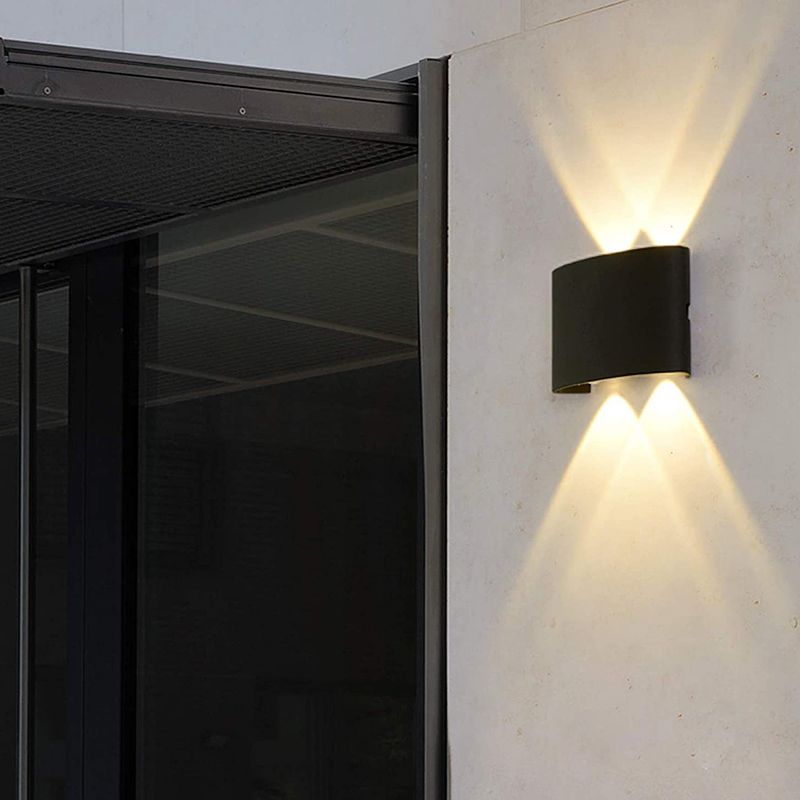 Multi Lights Wall Mount Light Modern Black LED Wall Light for Living Room