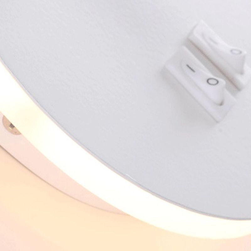 Modern Style Wall Mount Light 2 Lights LED Wall Light with Acrylic Shade for Bedside