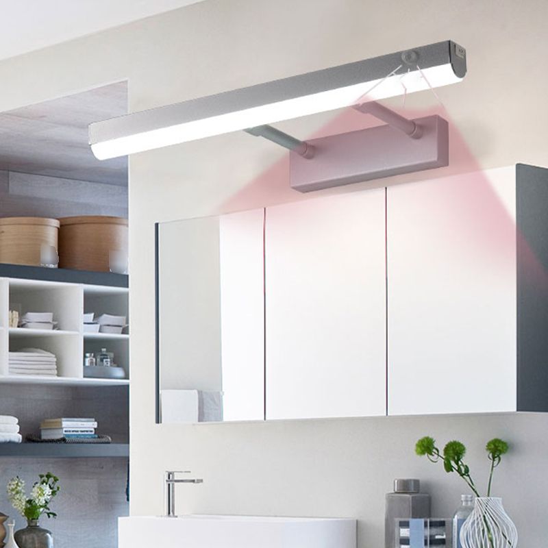 Modern Style LED Smart Mirror Lamp Fixture Adjustable Mirror Light Fixture for Bathroom Washroom