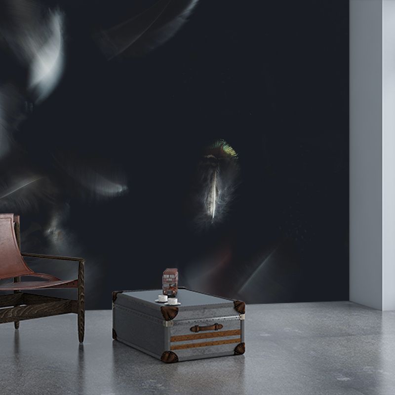 Photography Environment Friendly Mural Wallpaper Feather Decoration Bedroom Wall Mural