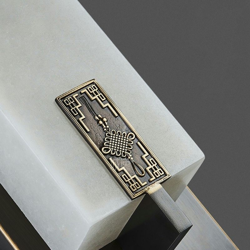 Pronzo della parete di marmo leggero regolabile contemporaneo per corridoio e scala del comodino