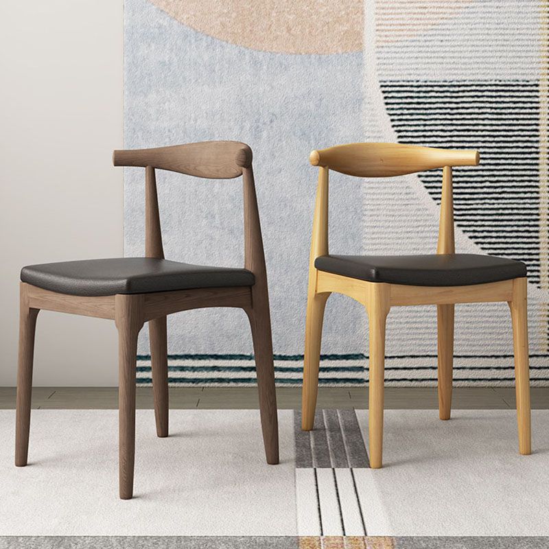 Silla lateral industrial con respaldo abierto para cocina, sillas laterales de comedor de madera
