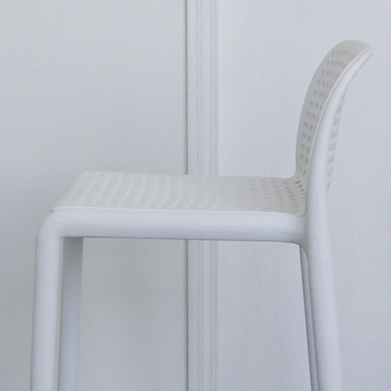 Nordic Macron Barhocker, Kunststoff, 4 Beine, Barhocker für Wohnzimmer, 4er-Set