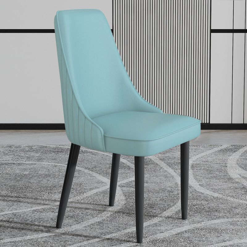 Faux Leather Dining Chair Parsons Home Arm Dining Side Chair