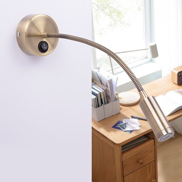 Metal Wall Light Sconces Minimalism 1 Light Wall Mounted Lamp