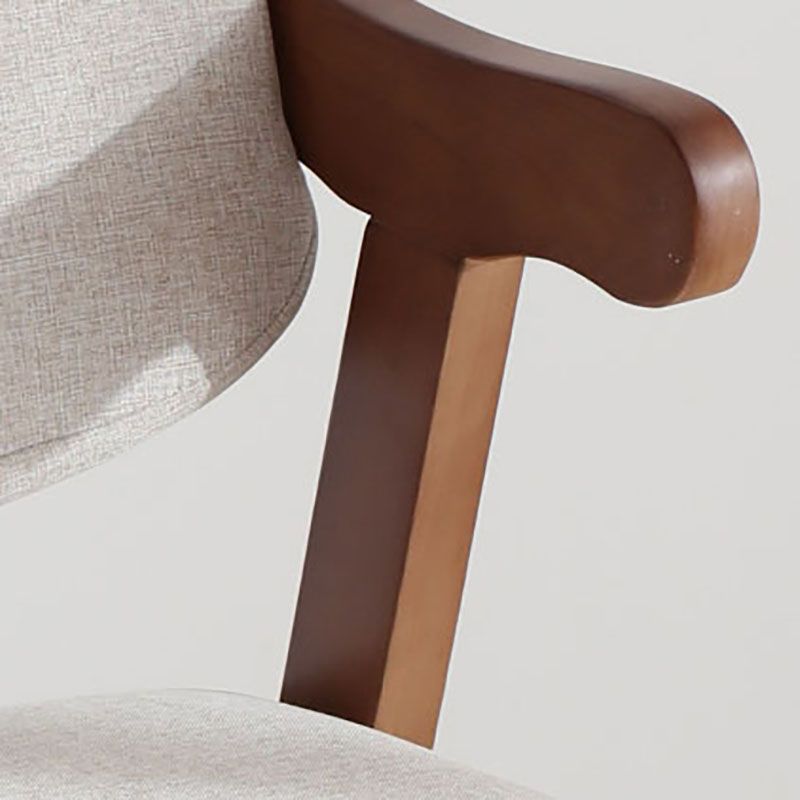 Silla de comedor de madera tradicional con respaldo abierto, silla lateral de comedor individual para el hogar