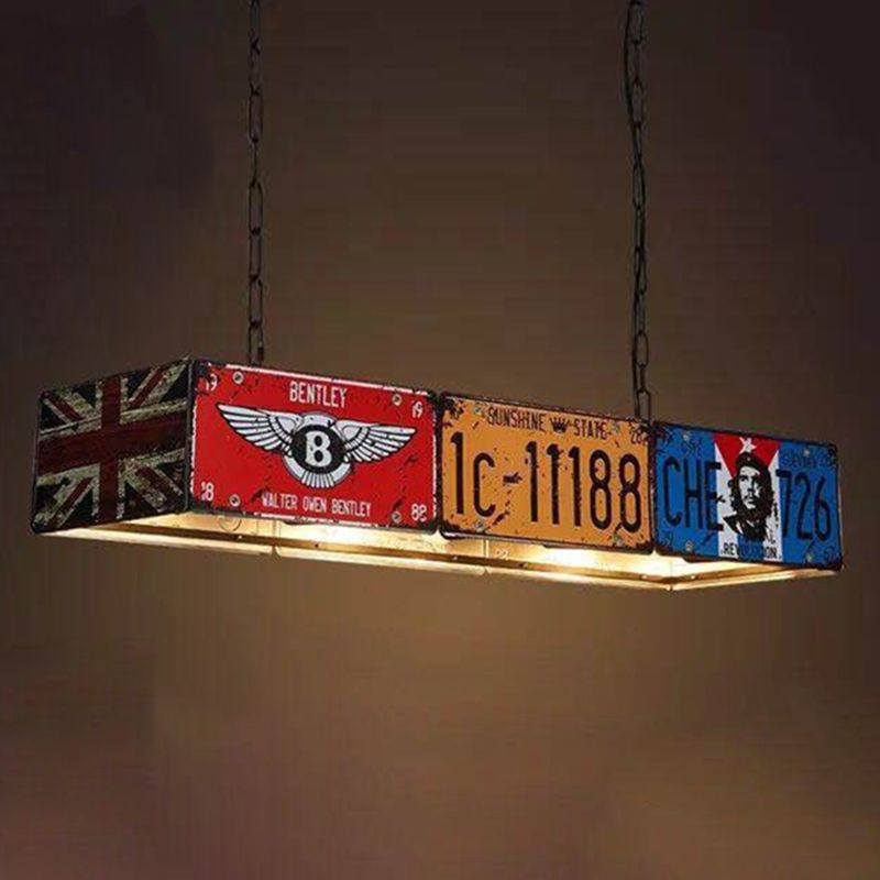 Metal 3 Lights Chandeliers Pendant Lights Art Deco Ceiling Hanging Light Fixture for Dining Room