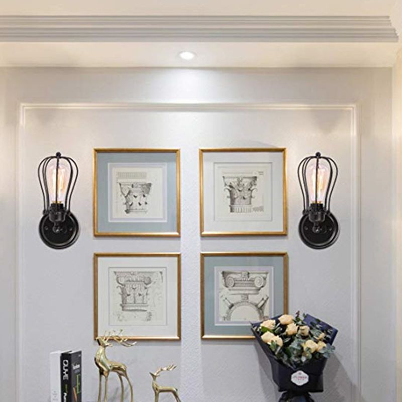 Retro Industrial Style Wandleuchte Beleuchtungskörper Metallische Wandleuchten für Bett