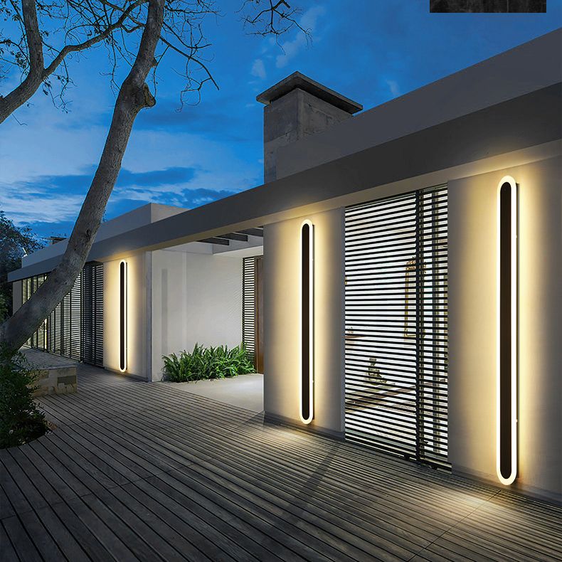 1-Light Black Minimalisme Appareils luminaires