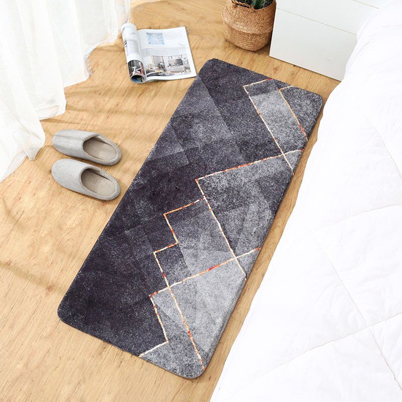 Trendy Bedroom Rug Multi-Colored Fairy Tale Print Carpet Blended Non-Slip Backing Washable Indoor Rug