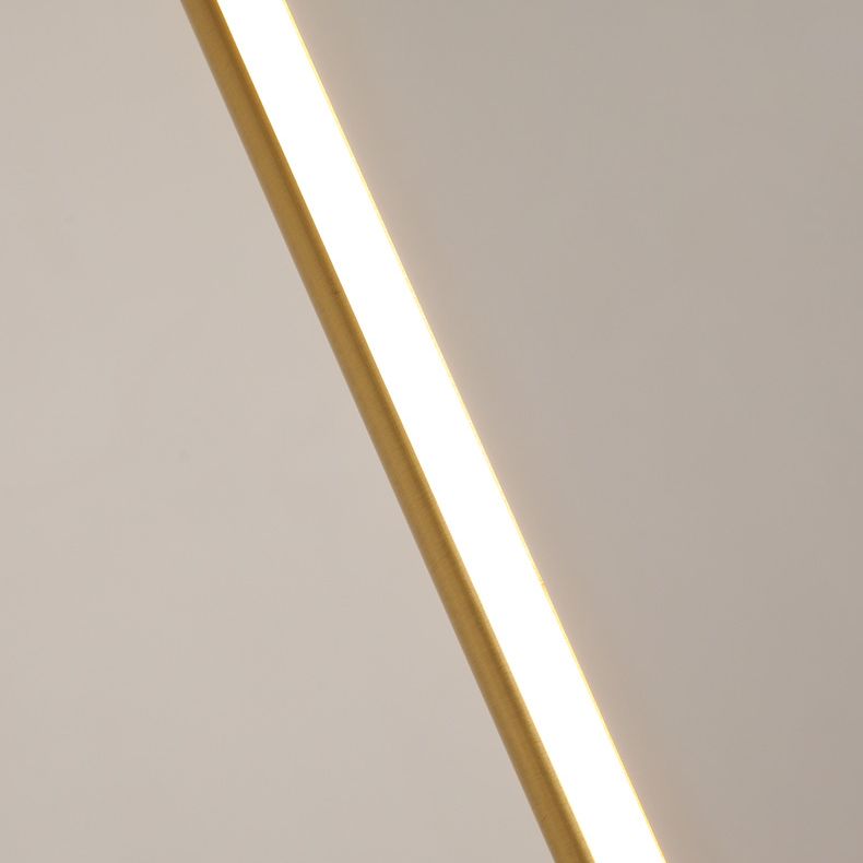 Modern Round Tube LED Pendant Light Long Line Lamps for Bedroom Dinning Room