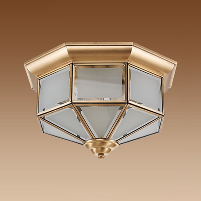 American Colonial Ceiling Light Multi Lights Close to Ceiling Lamp for Bedroom