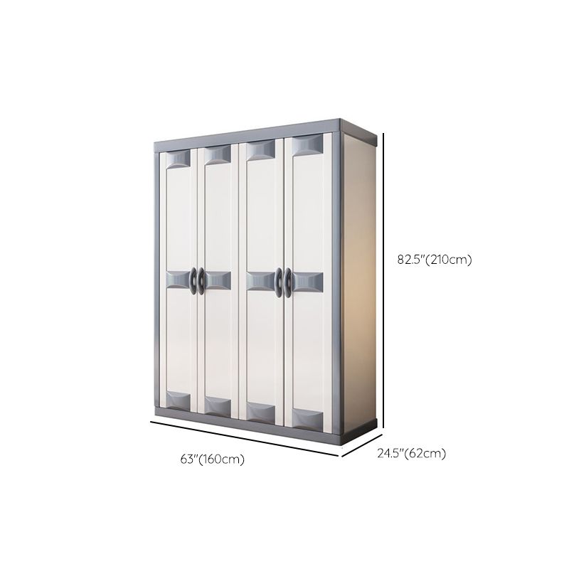 Rubberwood Wardrobe Closet Contemporary Hinged Wardrobe Cabinet