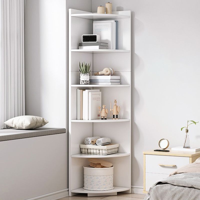 Contemporary Triangle Accent Chest with Shelves Wooden Scratch Resistant Chest
