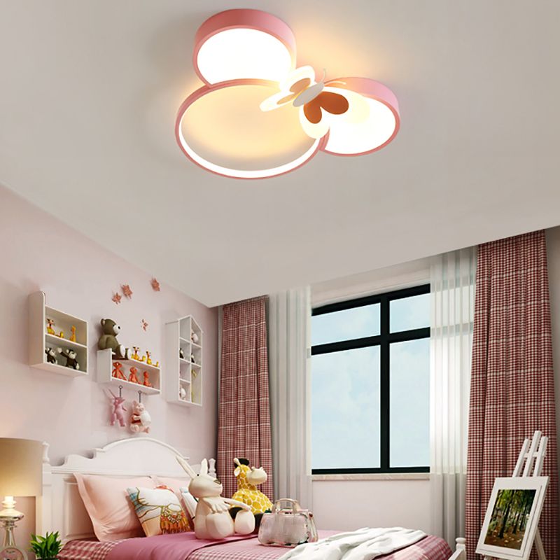 Modern Style LED Ceiling Lights Lovely Cartoon Flush-mount Lamp for Kid's Room
