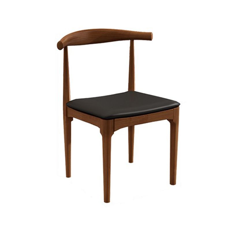 Modern Rectangle Dinette Set 1/4/5 Pieces Brown Pine Wood Dining Table Set