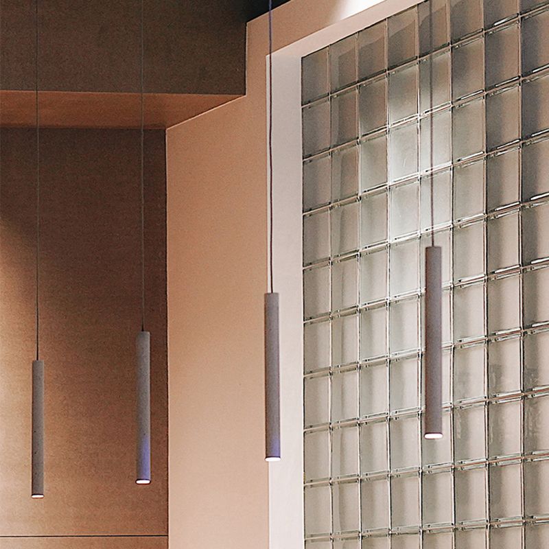 Modern Hanging Light Cement Shade Pendent Lighting Fixture for Sitting Room