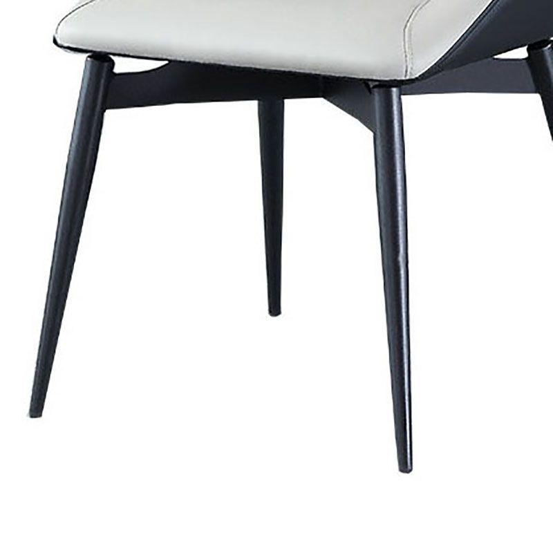 Contemporary Restaurant Wingback Side Chair Leather Dining Chair