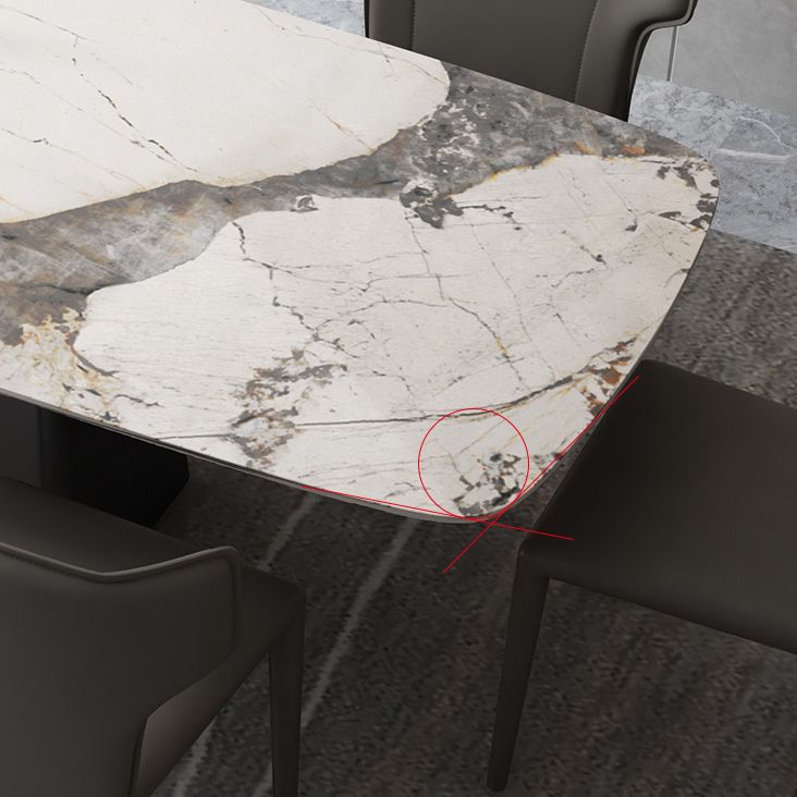 1/2/5/7 Pcs Dining Table Furniture Dining Table Set with Sintered Stone Top