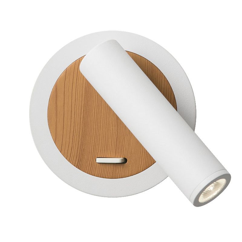 Estilo moderno Simple Black & White All Sponce Light con sombra acrílica para el dormitorio