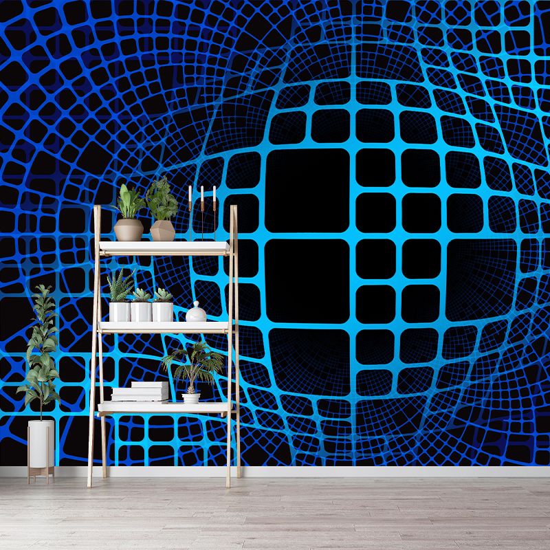 Geometry Mural Wallpaper Personalized Size Wall Covering for Study Room