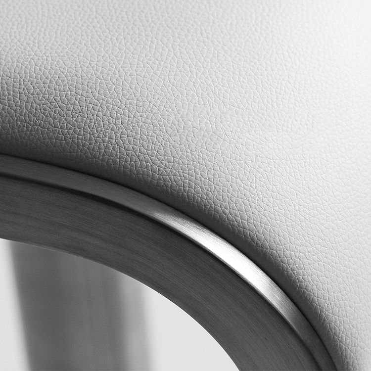 Modern Style Adjustable Backrest Counter Stool with Leather Cushion