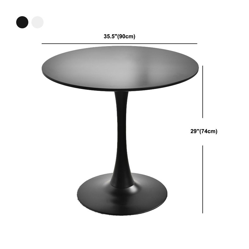 29.13" Tall Contemporary Style Coffee Cocktail Table Pedestal Round Coffee Table