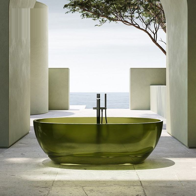 Soaking Back to Wall Bathtub Antique Finish Freestanding Bath Tub