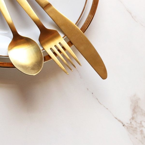 Glam Style Gold Iron Bar Table 41.3"H Marble White Top Bistro Table for Living Room
